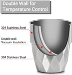 Beasea Stainless Steel Cup, 10 oz Set of 4 Stackable Stainless Steel Insulated - Image 2