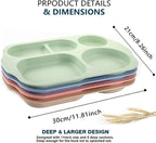 PUPOPIK 12 Inch Divided Plates4 PCS - Image 5
