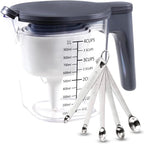 15-Pc Stackable Measuring Cups and Mini Spoons Set by Recogwood