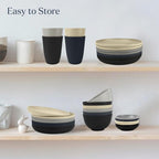 Wheat straw plates and bowls sets of 16 - Image 6