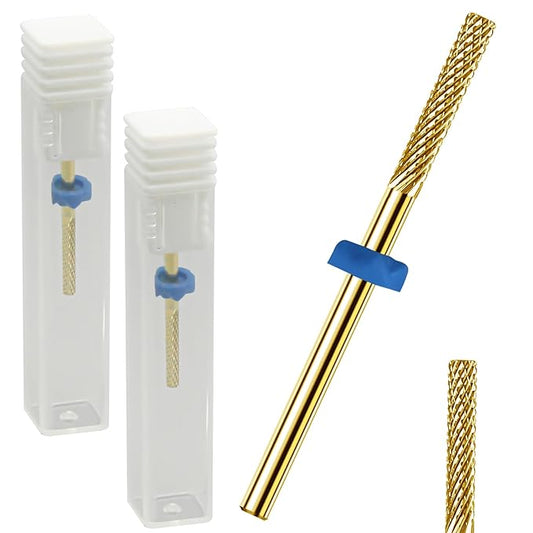 2Pcs Nail Drill Bits, Carbide Drill Bits Remover Cuticle Bit for Nail Drill Cleans Dead Nail Supplies, Drill Bits Nail Tech Suitable for Electric Nail File Nail Bits Cuticle Drill Bits for Nails