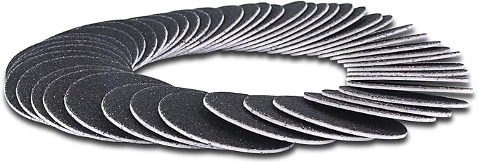 120pcs Replaceable Sandpaper Discs 60 Grit 120 Grit, Thick Self-Adhesive Replacement Sandpaper Refill Sanding Pads for Electric Foot Callus Remover Feet Sander (60 Grit +120 Grit)