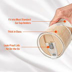 20oz Glass Tumblers with Lids and Straws - Image 4