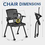 100 Pack Folding Office Chair - Image 3