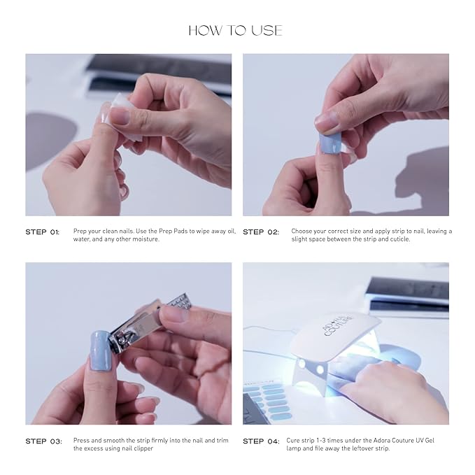 Semi Cured Gel Nail Strips - 32 pcs Gel Pedicure Stickers, Easy to Apply & Remove Toenail Stickers, Salon Quality at Home & Long Lasting - UV Nail Lamp Required - Modern Disco P