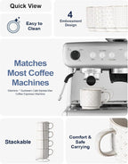 LE TAUCI Stackable Coffee Mugs Set - Image 4