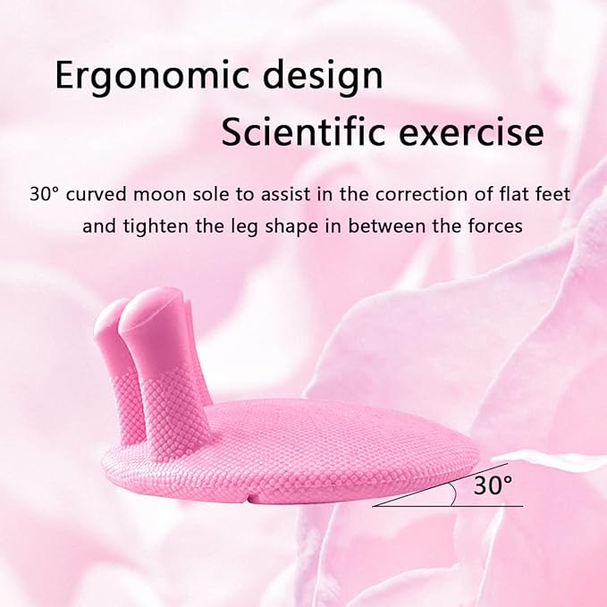 Toe Separators for Overlapping Toes Women,Pink Calf Trainer Toe Separators for Women,Multifunctional Bunion Corrector Thin Leg Exerciser,Suitable for Having Plantar Fasciitis,Bunions,Other Foot Pain