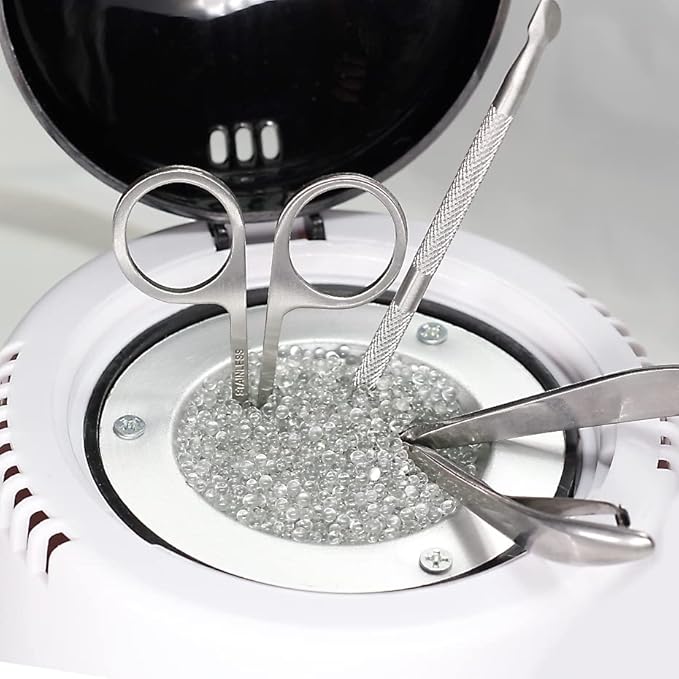 Nail Tools Cleaner High temperature Pot for Scissors Tweezers Clippers Nail Art Tools Manicure Cleaning Clean Box for Nail&Hair Salon