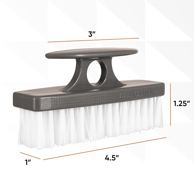 Nail Brush for Cleaning Fingernails, Nail Scrubber Brush, Toe Foot Hands Fingernail Brush Cleaner- Small Scrub Brush- All-Purpose Stiff Cleaning Brush for Home, Kitchen, Work, 3 Pack - Superio