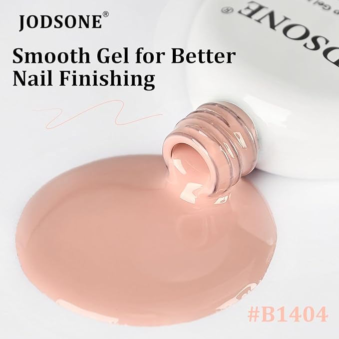 JODSONE Nude Gel Polish Top Base Coat,16.5ml 3-in-1 One Step Gel Polish,Base Color Top Gel in One, Save Time,Long Lasting