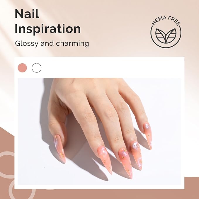 MelodySusie Hema Free Blooming Gel for Nail Design, Marble Watercolor UV Nail Polish, Spreading Effect Sheer Painting Nail Art Supplies, Nail Salon Manicure at Home for Women, 0.53 Fl Oz