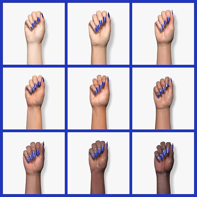 Royal Blue Gel Nail Polish, 15ml Sapphire Blue Gel Polish Color Soak off UV LED Spring Summer Nail Polish Art Design DIY Salon Manicure for Women Girls