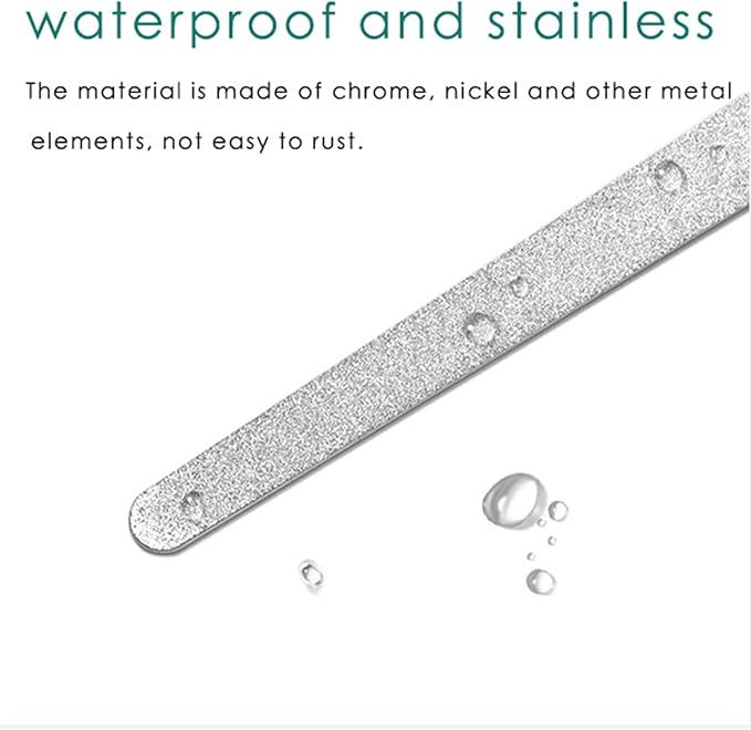 4PC 8 Diamond Dust Nail File - Stainless Steel Nail Dresser Nail Buffering Files - 9 Inch