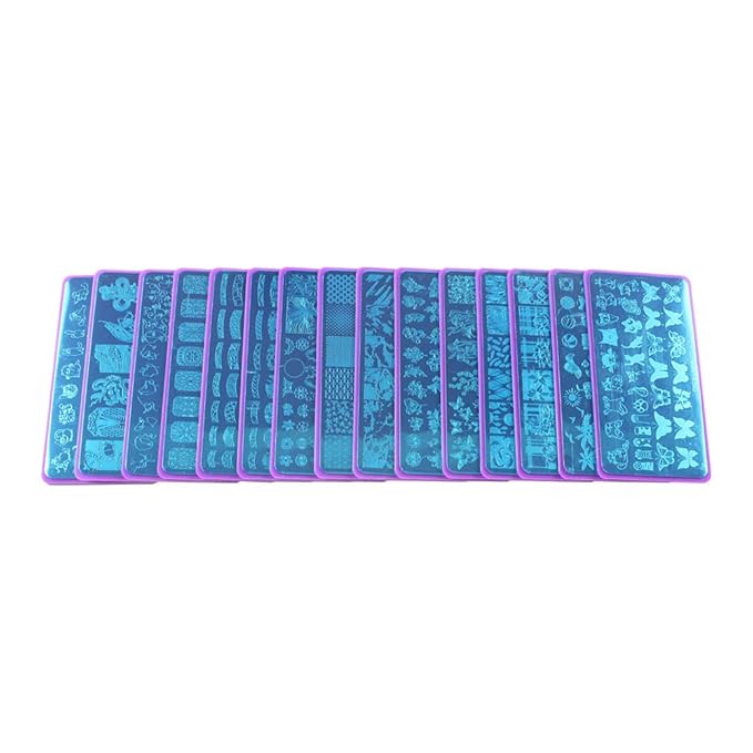 VNC 20Pcs 12X6cm Nail Art Soft Stamping Protective Shell Plastic Holder Stamper Rectangel Stamp Holder
