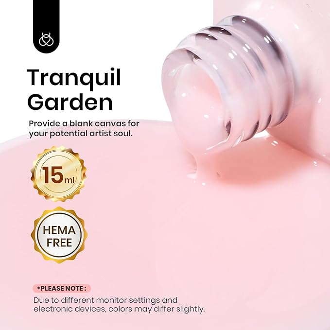 Beetles Builder Gel for Nails HEMA-Free, 0.51 oz 8 in 1 Jelly Pink Builder Nail Gel for Strengthening Nails & Building Nail Apex UV & LED Lamp Cured DIY Salon at Home for Beginners Women