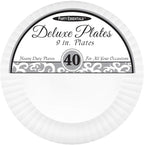 Party Essentials Deluxe Quality Hard Plastic Dinnerware Party Plates - Image 2