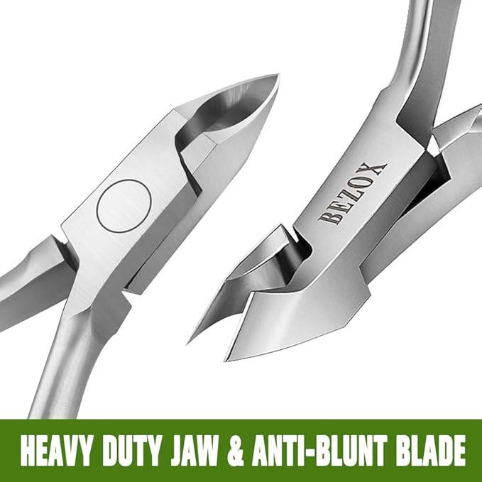 BEZOX Cuticle Clippers - Stainless Steel Professional Cuticle Cutter Hangnails Trimmers - Full Jaw Manicure Cuticle Nipper(6mm)