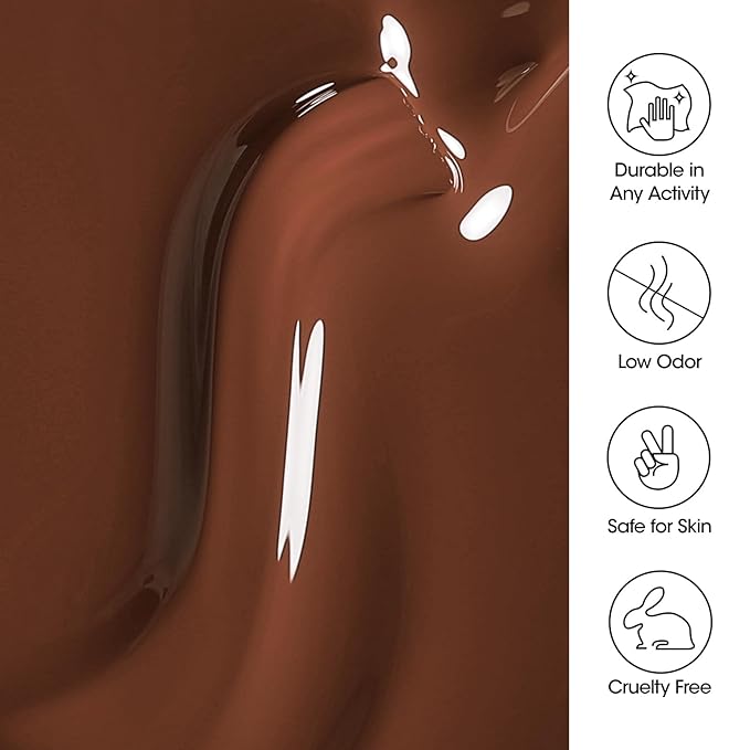 Gellen Brown Gel Nail Polish 18 ML Dark Brown Gel Polish Chocolate Coffee Nail Polish Gel Fall Winter Soak Off U V LED Nail Lamp Gel Polish for French Nails Home Salon DIY Manicure, 0.61 Fl Oz