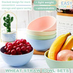 LRUUIDDE Unbreakable Cereal Bowls 24 oz - Image 2