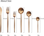 JASHII 18/10 Rose Gold Flatware Set - Image 3