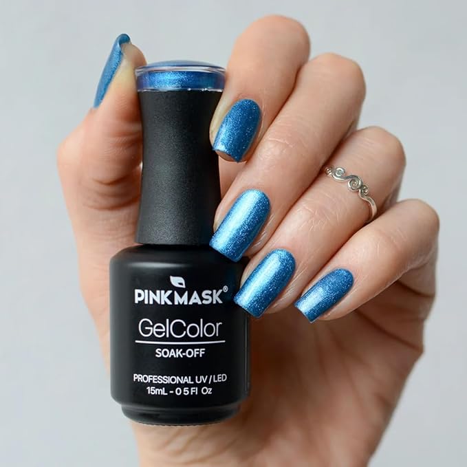 PINK MASK Gel Color Nail Polish Desde El Alma - Tango Col. 15ml / o.5 oz - UV/LED Gel Polish, Non Wipe, Long Lasting, Soak Off Formula