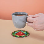 Watermelon Coasters for Drinks, Watermelon Decor Bar Drink Coasters for Coffee - Image 8
