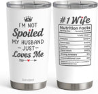 Wife Tumbler 20oz, Stainless Steel Travel Cup by SANDJEST