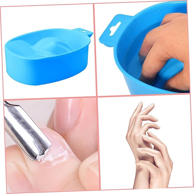1pc Single-layer Nail Care Bowl for Soaking and Removal Manicure Tray for Home Salon Use Fits up to Nails for Cuticle Softening and Art Preparation