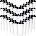 30 Pack Reusable Plastic Coffee Cups by Domensi
