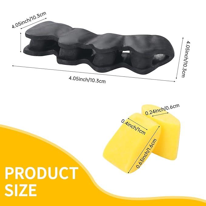 2 Pairs Adjustable Toe Separators for Men and Women, Toe Spacers Improve Balance and Toes to Their Natural Shape, Enhanced Athletic Mobility Applied for Walking, Running, Yoga Practice
