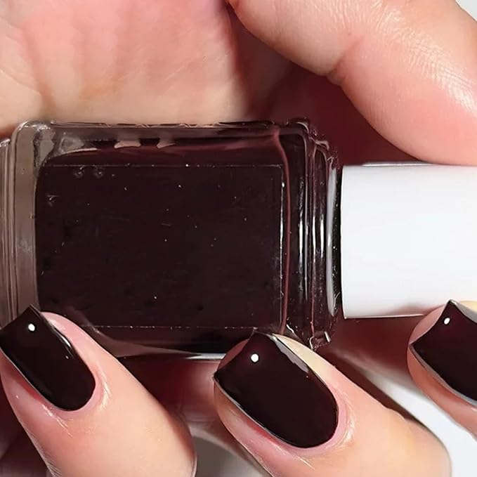 Cherry Red Quick Dry Nail Polish, Black Red Chip Resistant Manicure, Non-Toxic, Vegan, Cruelty Free, 12ml, Fast Drying in 60 Seconds (Wicked)