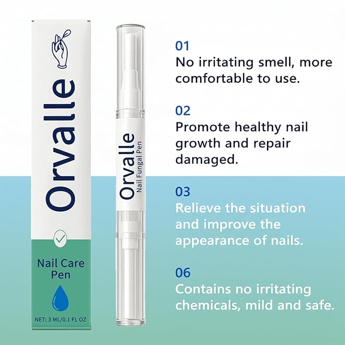 Orvalle Nail Fungus Pen,Toenail fungus pen,Nail Growth Pen for Repair & Strengthener,Nail Growth Treatment Repair Serum Twist Pen Activator for Repair & Strengthener(3pcs)