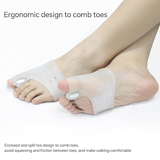 Toe Separators for Correcting Bunions and Restoring Toes to Their Original Shape for Men and Women – Toe Spacers Bunion Corrector (Transparent)