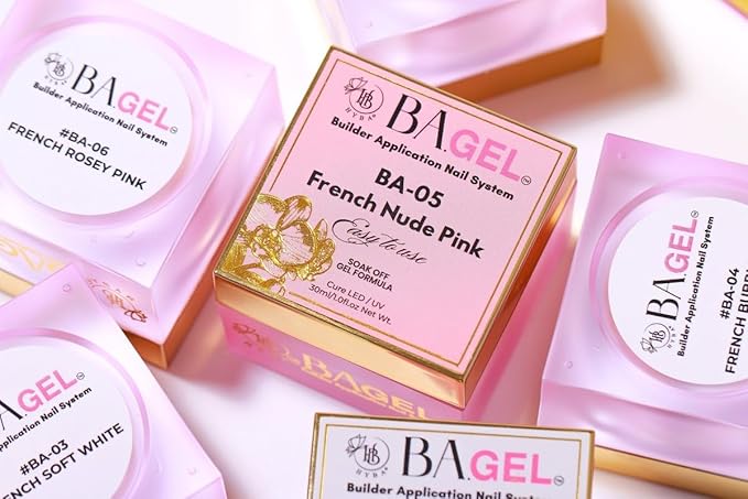 BA.GEL Paris French Builder Gel All-in-One Starter Kit for Nail Professionals, TPO FREE