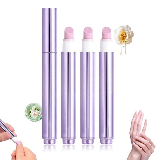3-in-1 Cuticle Oil Pen, Cuticle Pusher Nail Oil Pen with Ceramic Tip, Nail Cuticle Remover Pen for Hangnails, Dry & Damaged Nails, Moisturize Strengthen Brighten Nails Care (3PCS)
