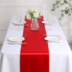 Manyshofu Red Satin Table Runner 12x108 - Image 7
