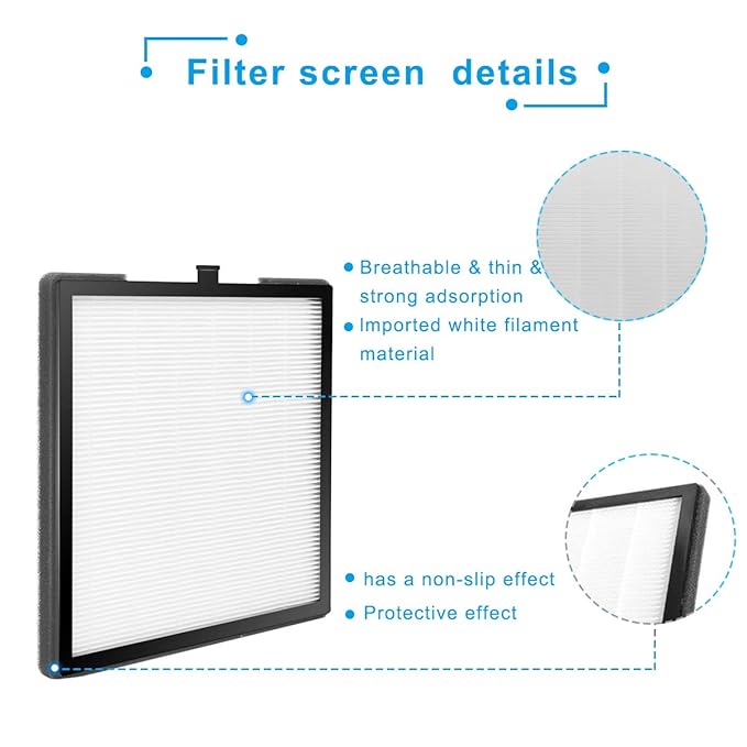 XBERSTAR Nail Dust Collector Filters Screen with 2Pcs Replacement for Nail Dust Vacuum Machine