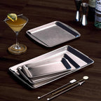 Wagensteiger SUS304 Stainless Steel Serving Platters, Rectangle Metal Dinner - Image 7