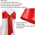 B-COOL Red Table Runner Valentine's Day Table Runner 5 Pack 12x108 inch Satin - Image 3