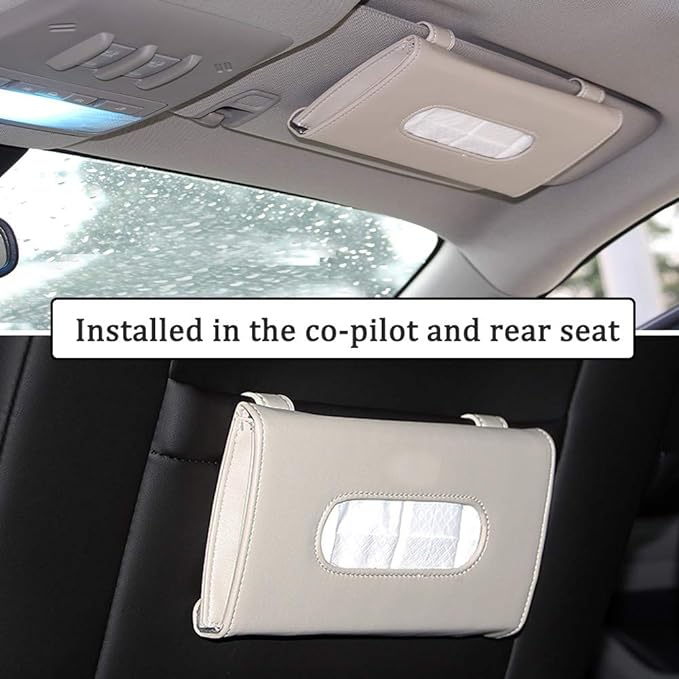 Carstuus Beige Car Tissue Holder - Image 2