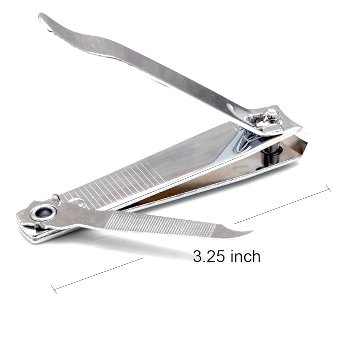 (3 Pack) Nail Clippers Set with Nail File Toenail Clippers Nail Cutter Clipper Gift Set for Men and Women