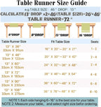 Wracra Rustic Linen Table Runner - Image 4