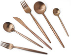 JASHII 18/10 Rose Gold Flatware Set by JASHII