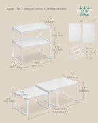 SONGMICS Cabinet Organizer Shelf, Kitchen Storage, Spice Rack, Expandable - Image 5