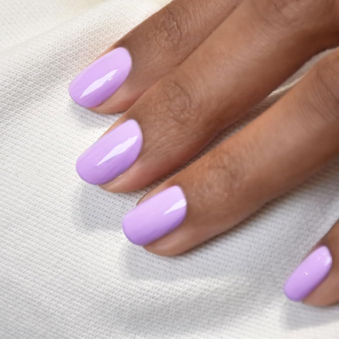 Manucurist • Green Nail Polish • Natural Classic Nail Polish 9-Free • Vegan and Plant-Based Nail Polish (81%) • Manicure & Nail Care • 0.5 fl oz (Lisa Lilas)