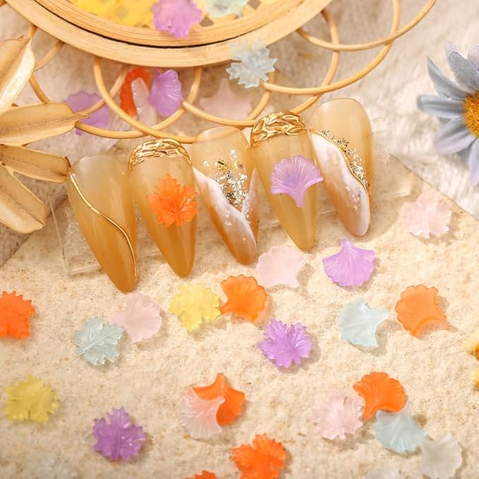 3D Maple Leaf Nail Design Silicone Nail Molds Autumn Leaves Nail Charm Molds Resin Molds Fall Maple Carving Template Silicone Molds for Nail Art Mold Nail Stencils Nail Supplies Nail Accessories