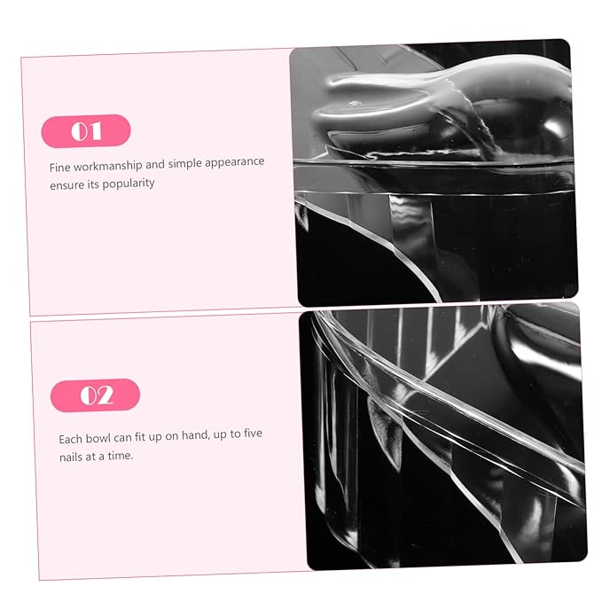 Nail Beauty Tool Manicure Soaking Hand Acrylic Nail Soak Bowl Set for Home
