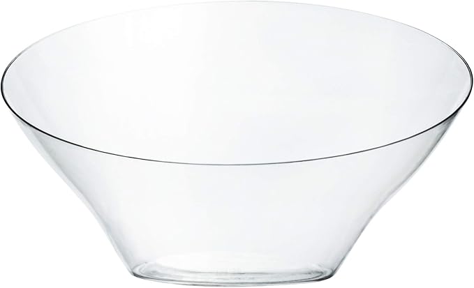PLASTICPRO Disposable Angled Plastic Bowls Round Medium Serving Bowl, Elegant - Image 6