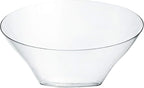 PLASTICPRO Disposable Angled Plastic Bowls Round Medium Serving Bowl, Elegant - Image 6