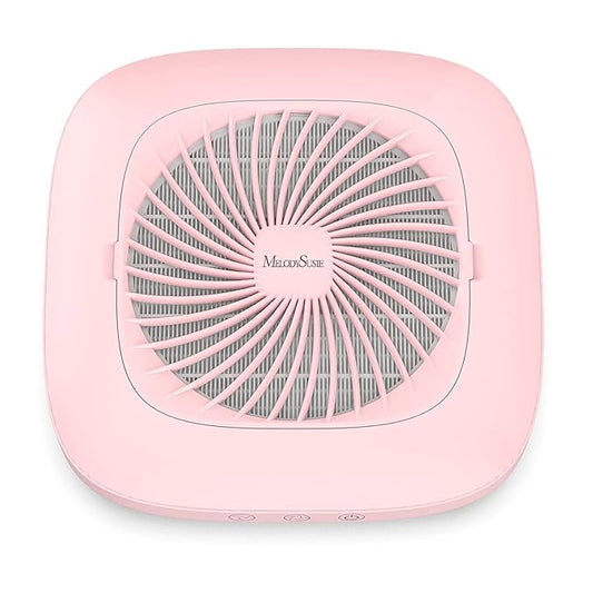 MelodySusie Professional Nail Dust Collector,Spro 4000RPM Vacuum Fan Dust Extractor with Reusable Filter for Nail Techs & Salon